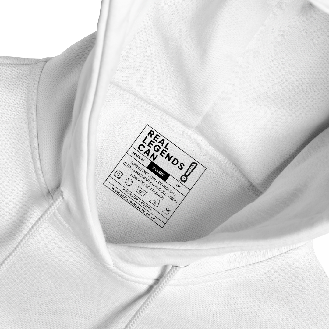 UNISEX RLC HOODIE WHITE - BIRDS