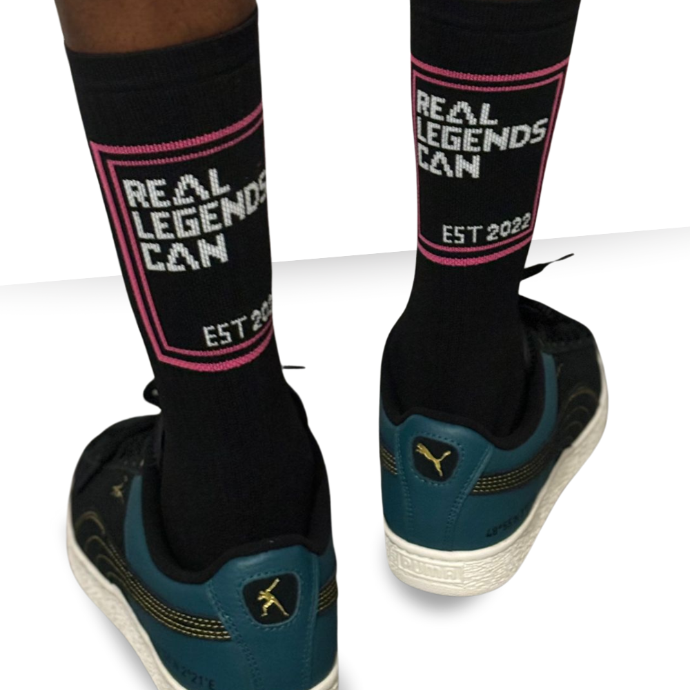 UNISEX RLC SOCKS PINK/BLACK